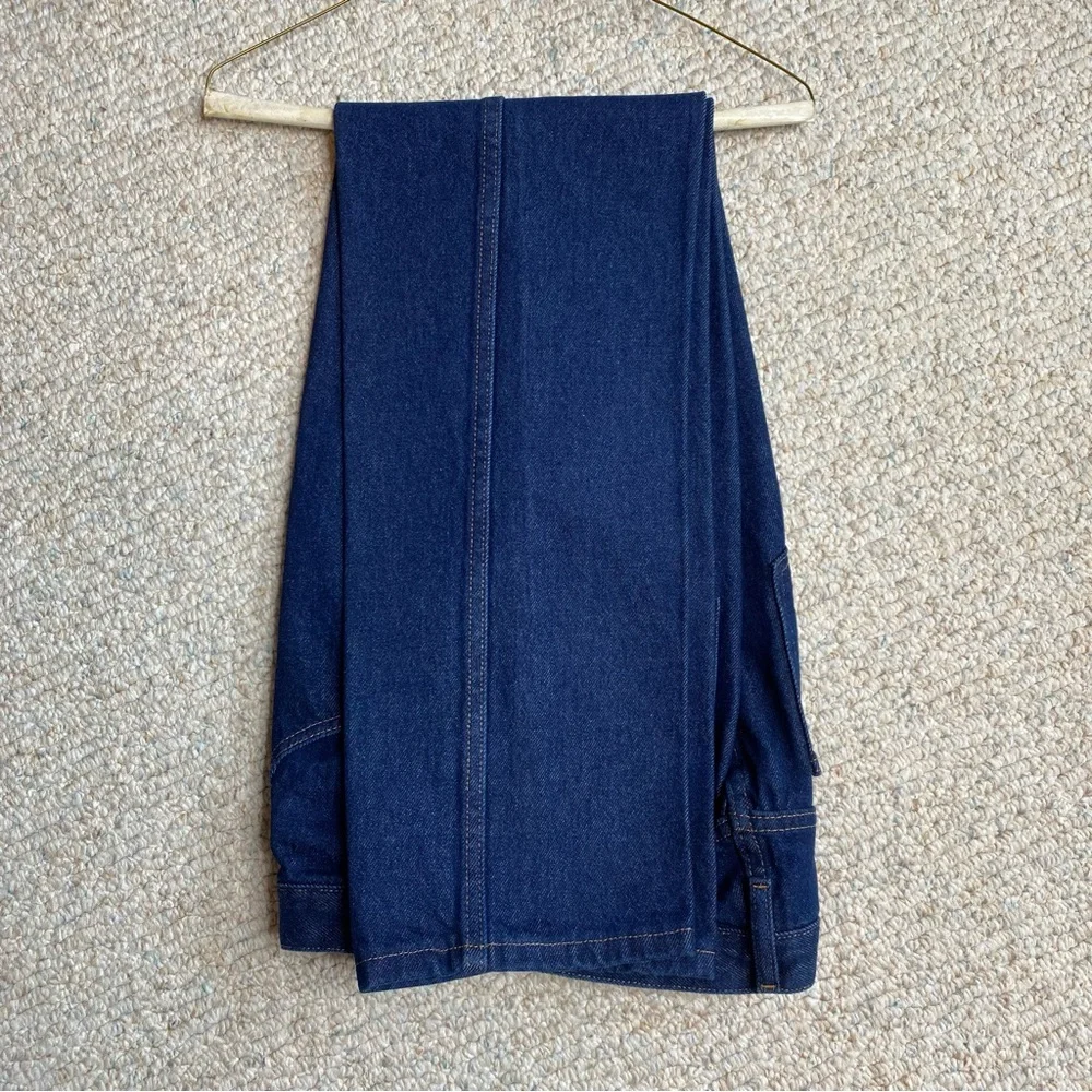 Men's Rustler Wrangler Straight Leg Jeans 100% Cotton Dark Wash 31 x 32 Cowboy‎ - Picture 5 of 11